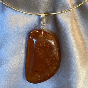Vintage Natural Baltic Amber Freeform Pendant!